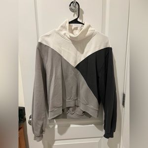 AF Color block Turtleneck Sweatshirt
